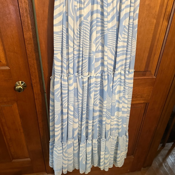 NEW Anthropologie Misa Los Angeles Kalita Maxi Dress in Casablanca Blue Shell XL - Picture 8 of 15